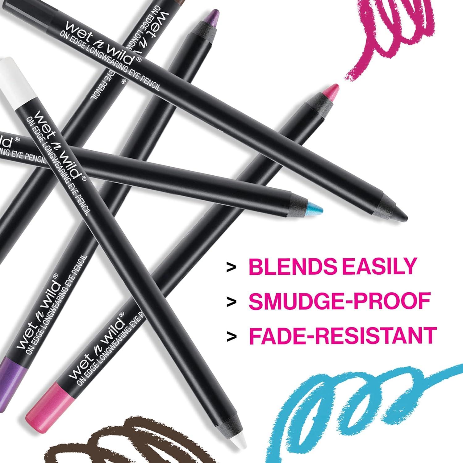 wet n wild Eyeliner Pencil On Edge Longwearing Eye Liner, Long Lasting, Smudge Proof, Fade Resistant, Highly Pigmented, Creamy Smooth Soft Gliding, Shock Therapy, Pink(To My Yang)
