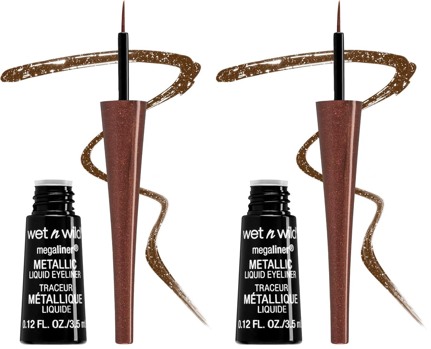 wet n wild MegaLiner Liquid Eyeliner – Black(Metallic Brown)