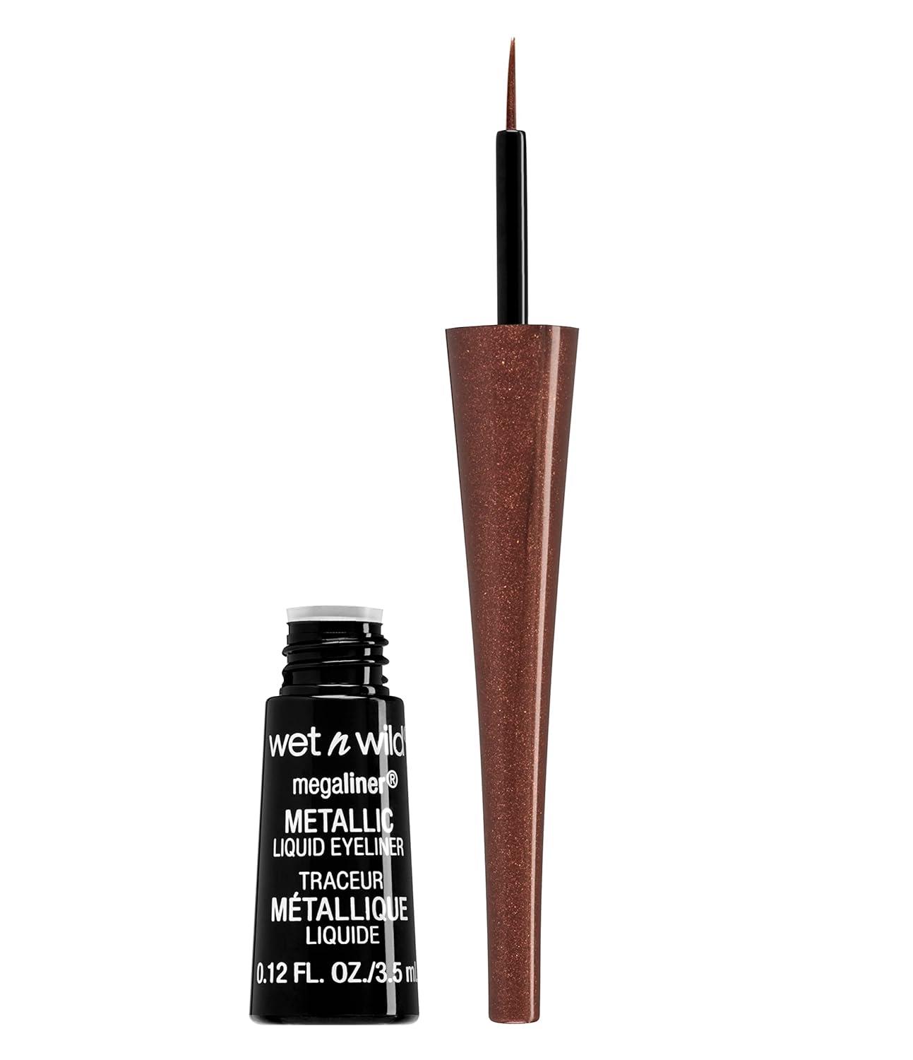 wet n wild MegaLiner Liquid Eyeliner – Black(Metallic Brown)