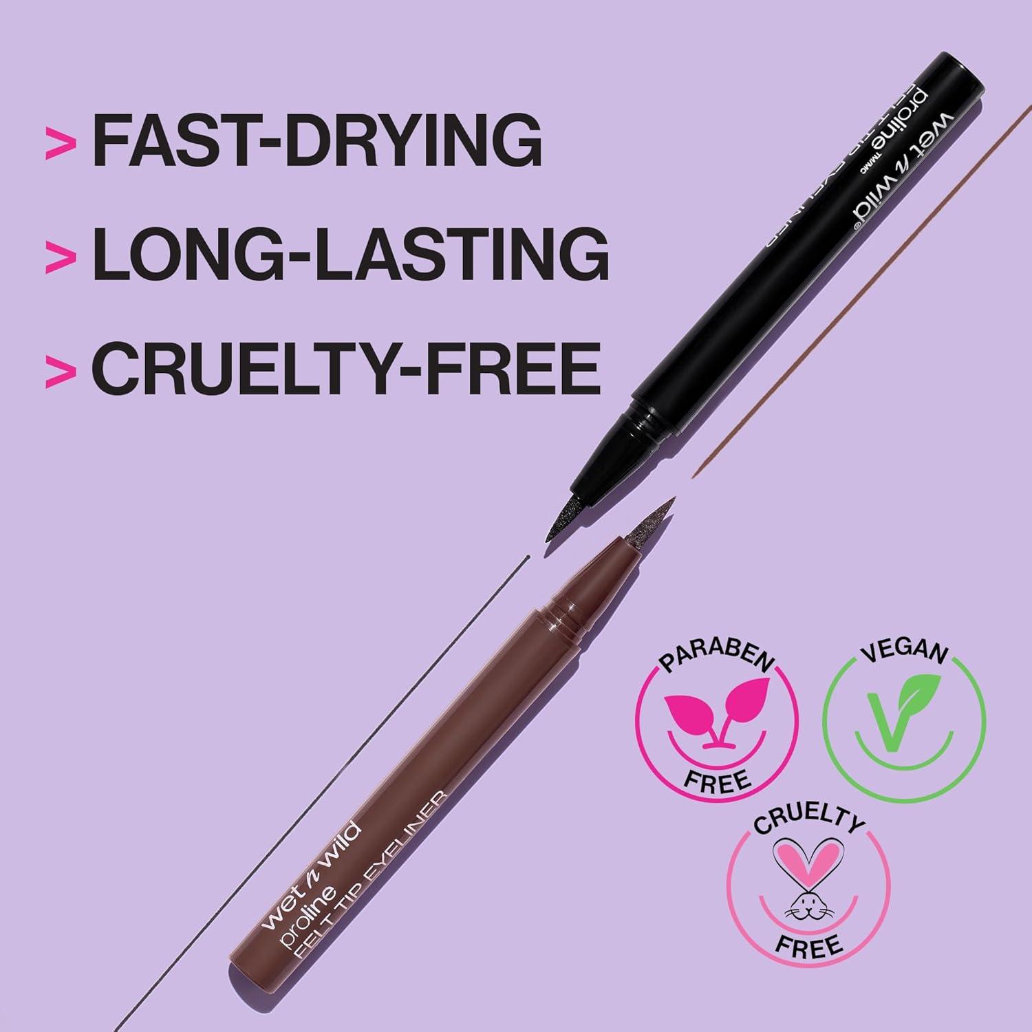 wet n wild MegaLiner Liquid Eyeliner – Black(Metallic Brown)