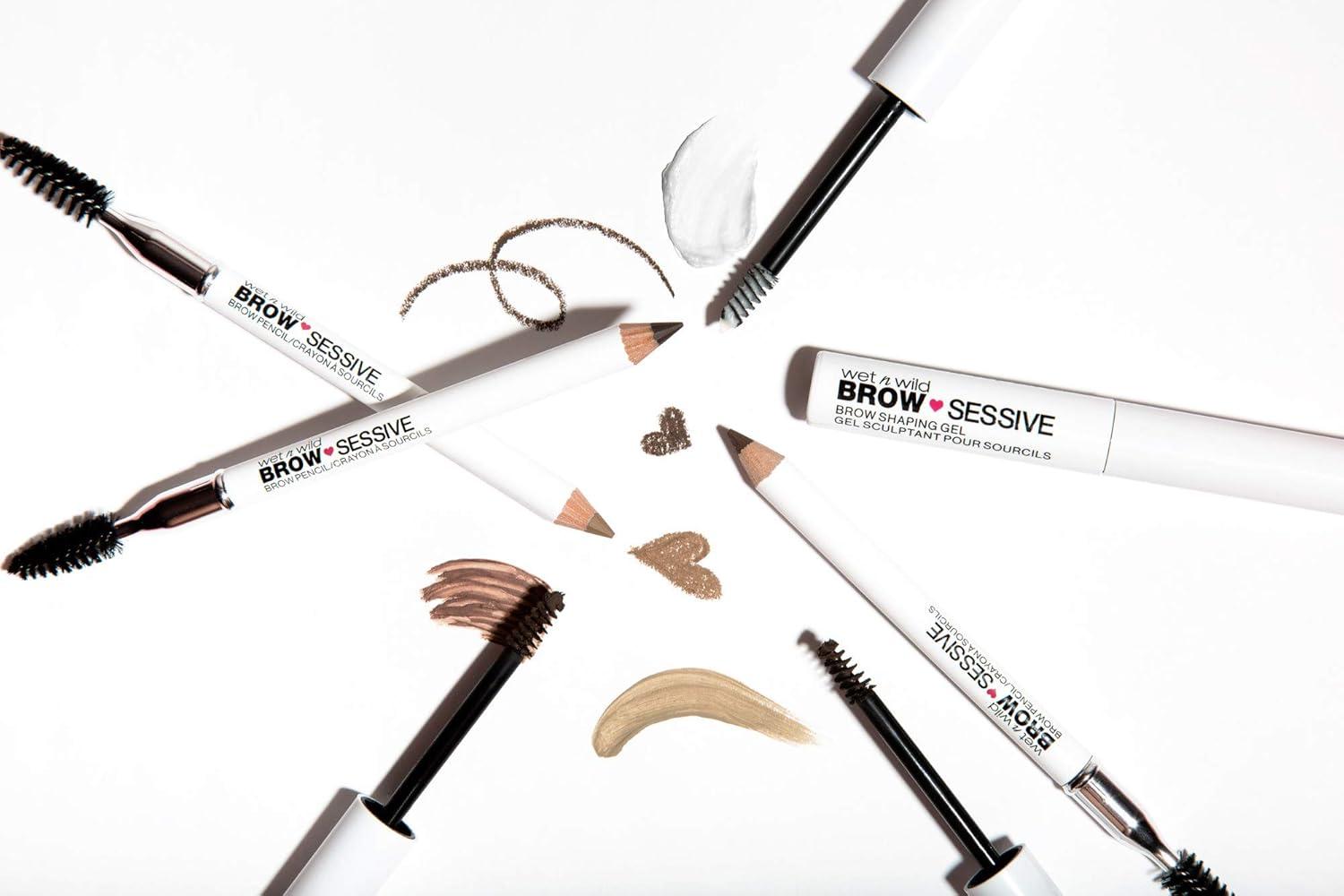 wet n wild Brow-Sessive Brow Pencil, Ultra-Precise Dual Ended Spoolie Brush for Perfect Buildable Blendable Shaping, Natural Lasting Shades for Every Brow, Cruelty-Free & Vegan – Dark Brown(Packaged)(Medium Brown(Packaged))