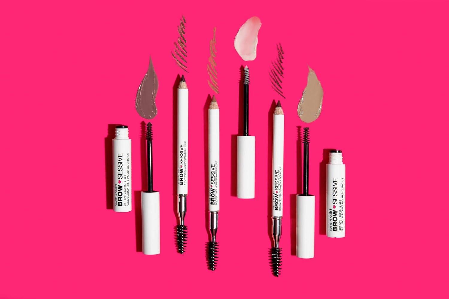 wet n wild Brow-Sessive Brow Pencil, Ultra-Precise Dual Ended Spoolie Brush for Perfect Buildable Blendable Shaping, Natural Lasting Shades for Every Brow, Cruelty-Free & Vegan – Dark Brown(Packaged)(Medium Brown(Packaged))