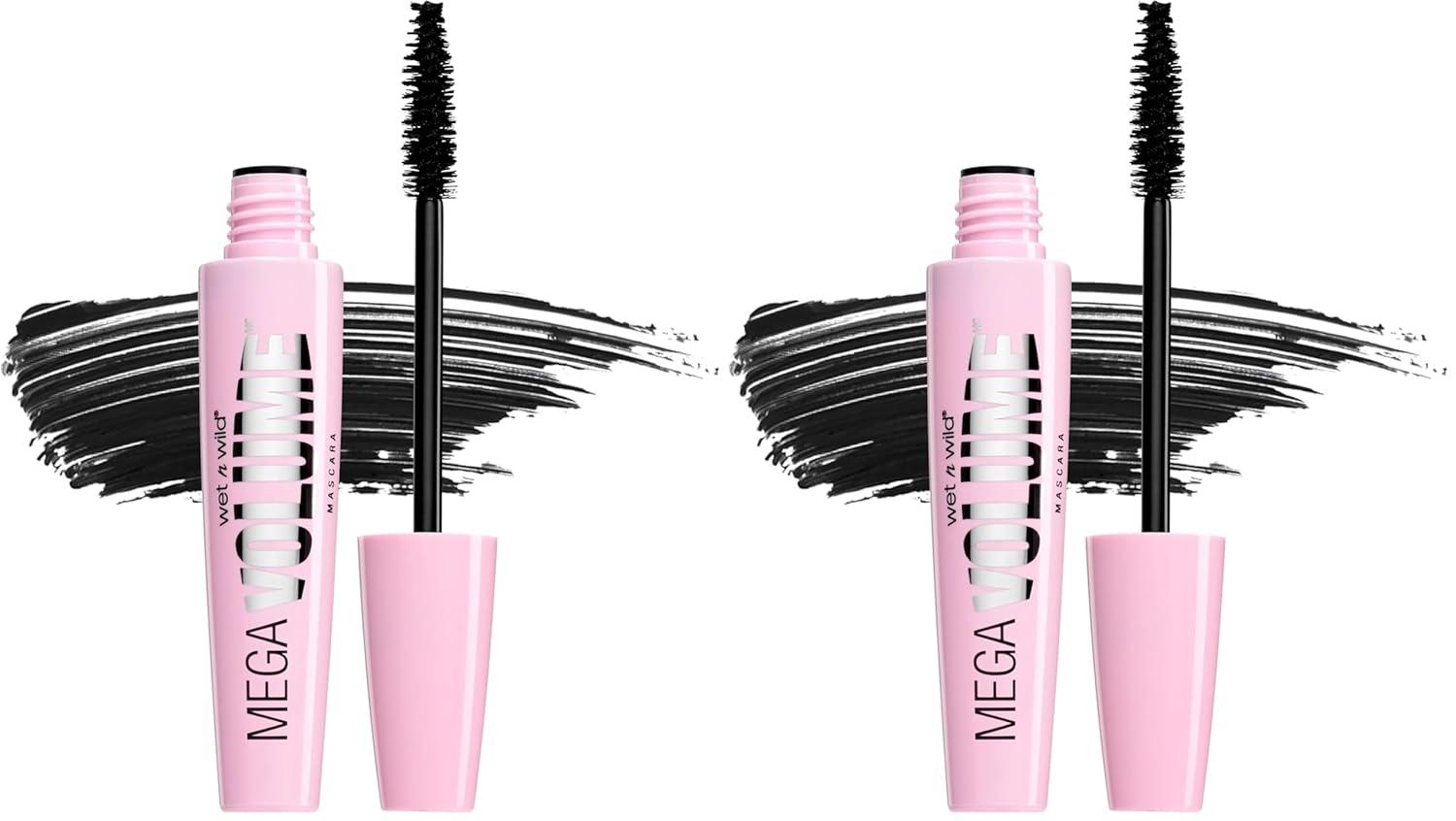 wet n wild Mascara Mega Volume – Volumizing, Waterproof, Smudge-Resistant, Cruelty-Free, Gluten-Free, Sulfate-Free & Vegan – Very Black(Very Black – Waterproof)