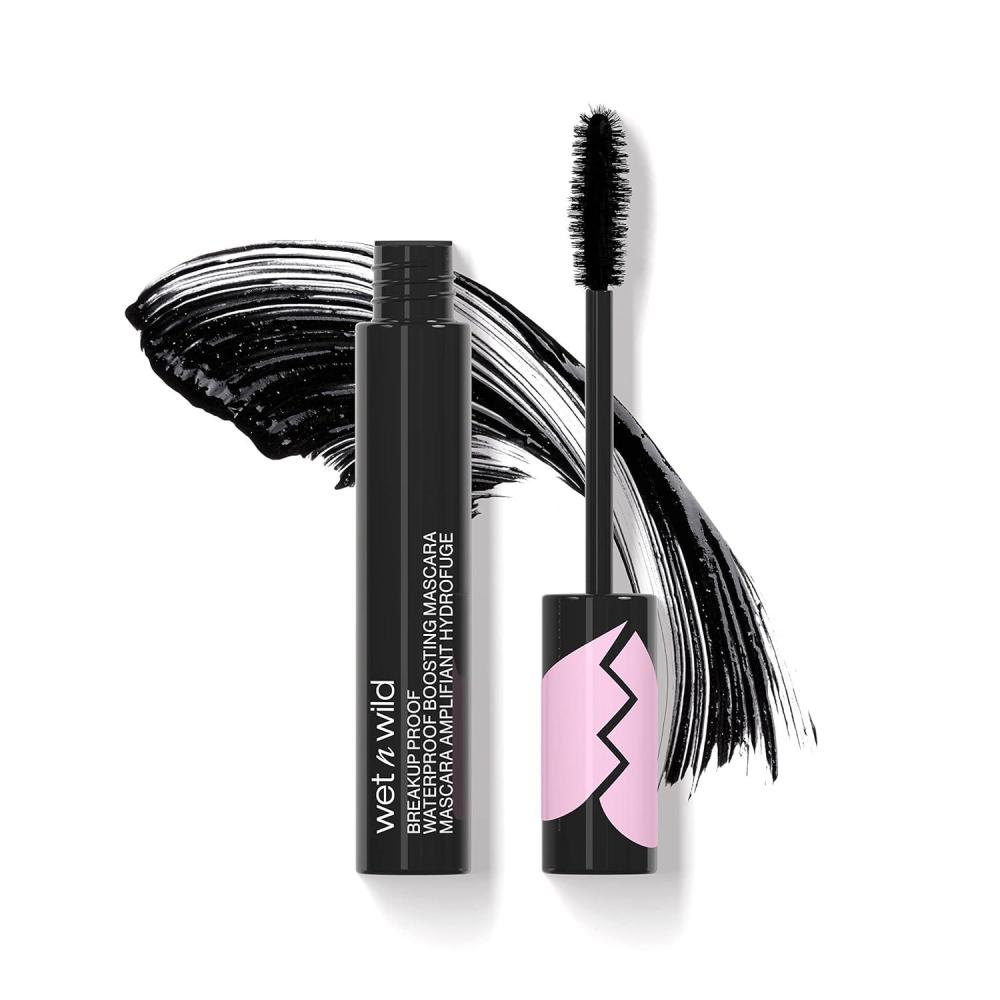 wet n wild Breakup Proof Mascara – Volumizing, Conditioning, Lengthening, Thickening, Waterproof, Smudge-Proof, Non-Clumping, Cruelty-Free & Vegan – Multicolor