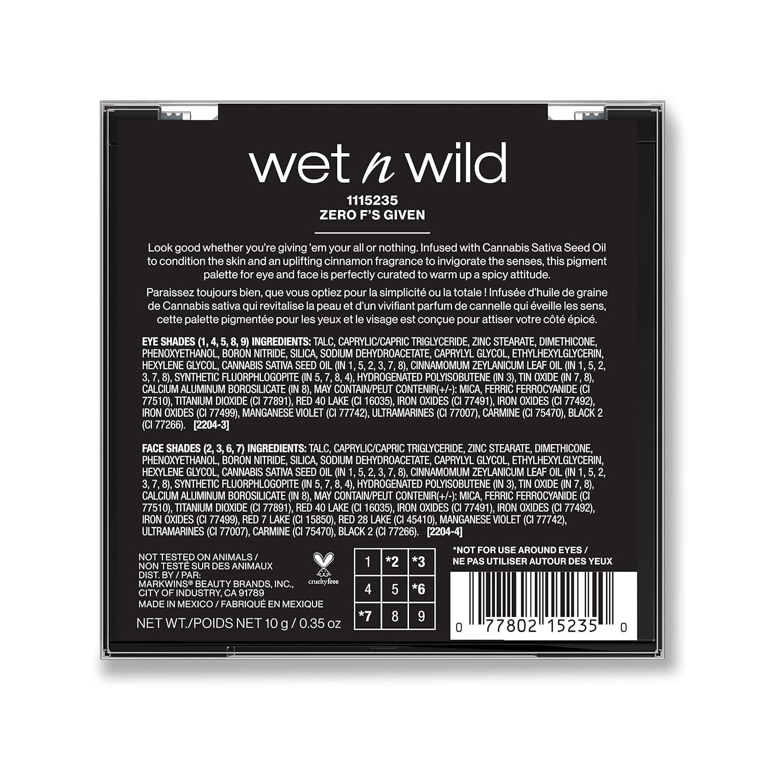 wet n wild Mood Palette Zero F’s (1115235)(Palette Zero F’s)