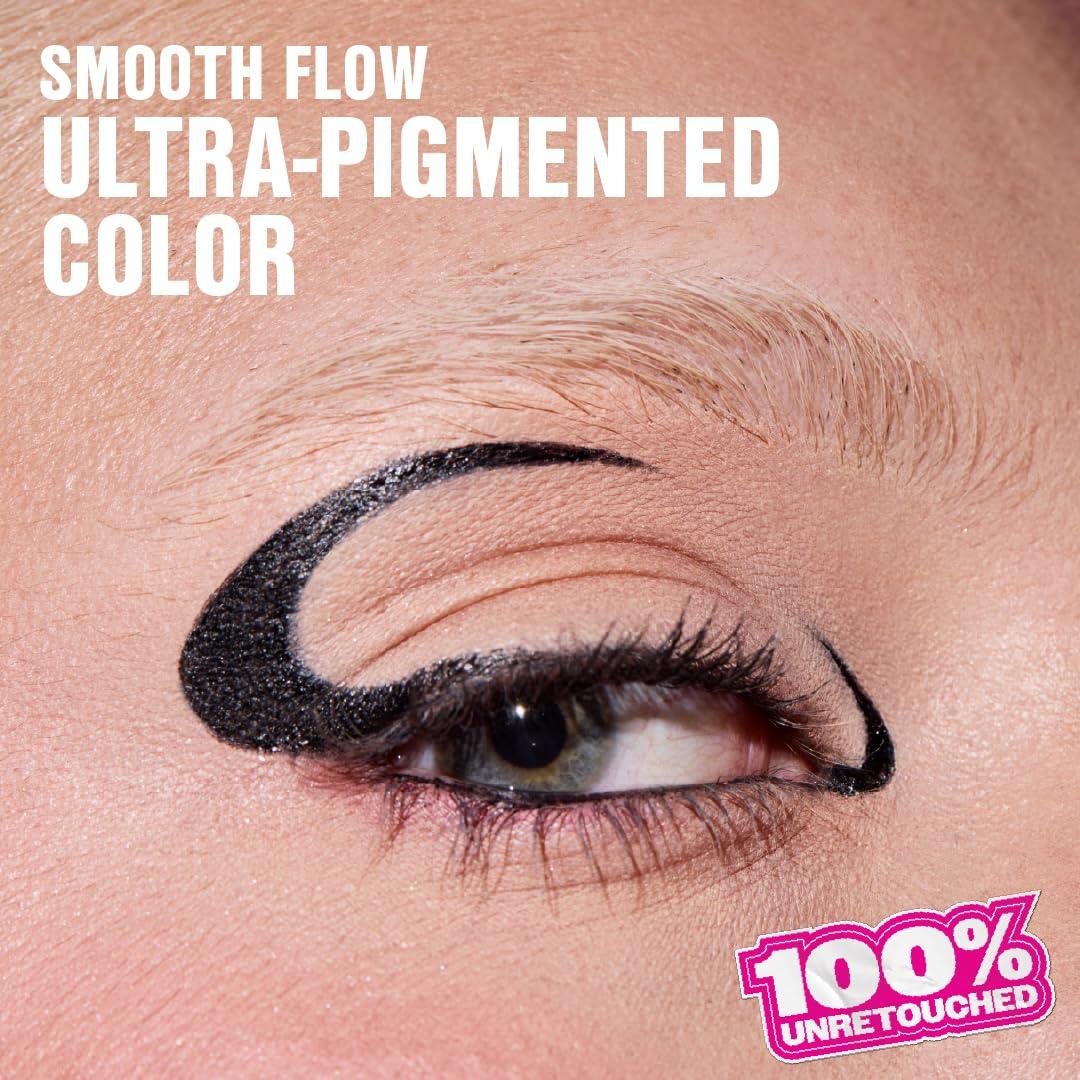 wet n wild Mega Last Breakup Proof Liquid Eyeliner – Ultra-Fine Brush, Waterproof, 16-Hour Long-Lasting Wear – Cruelty-Free & Vegan – Brown(Black)