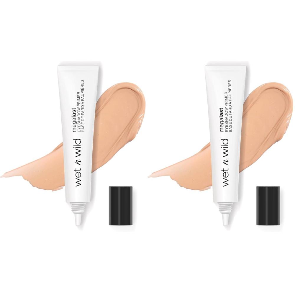 wet n wild Megalast Eyeshadow Primer, lightweight formula, inflused with Vitamin E(0.03 Ounce (Pack of 2))