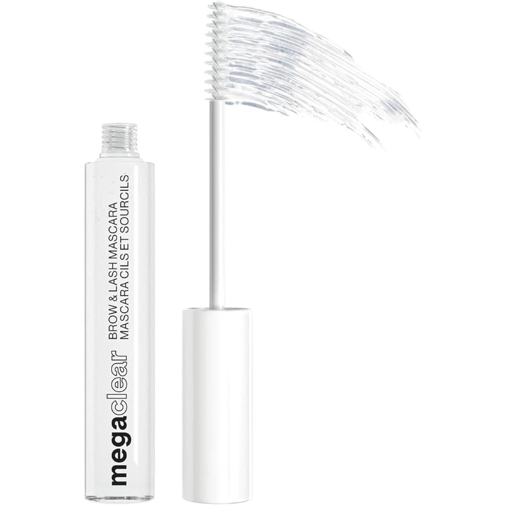 wet n wild Mega Clear Brow & Lash Mascara – Sculpts Brows, Defines Lashes, Conditioning with Soy Protein & ProVitamin B5, Primer & Top Coat, Cruelty-Free & Vegan – Clear(Clear)