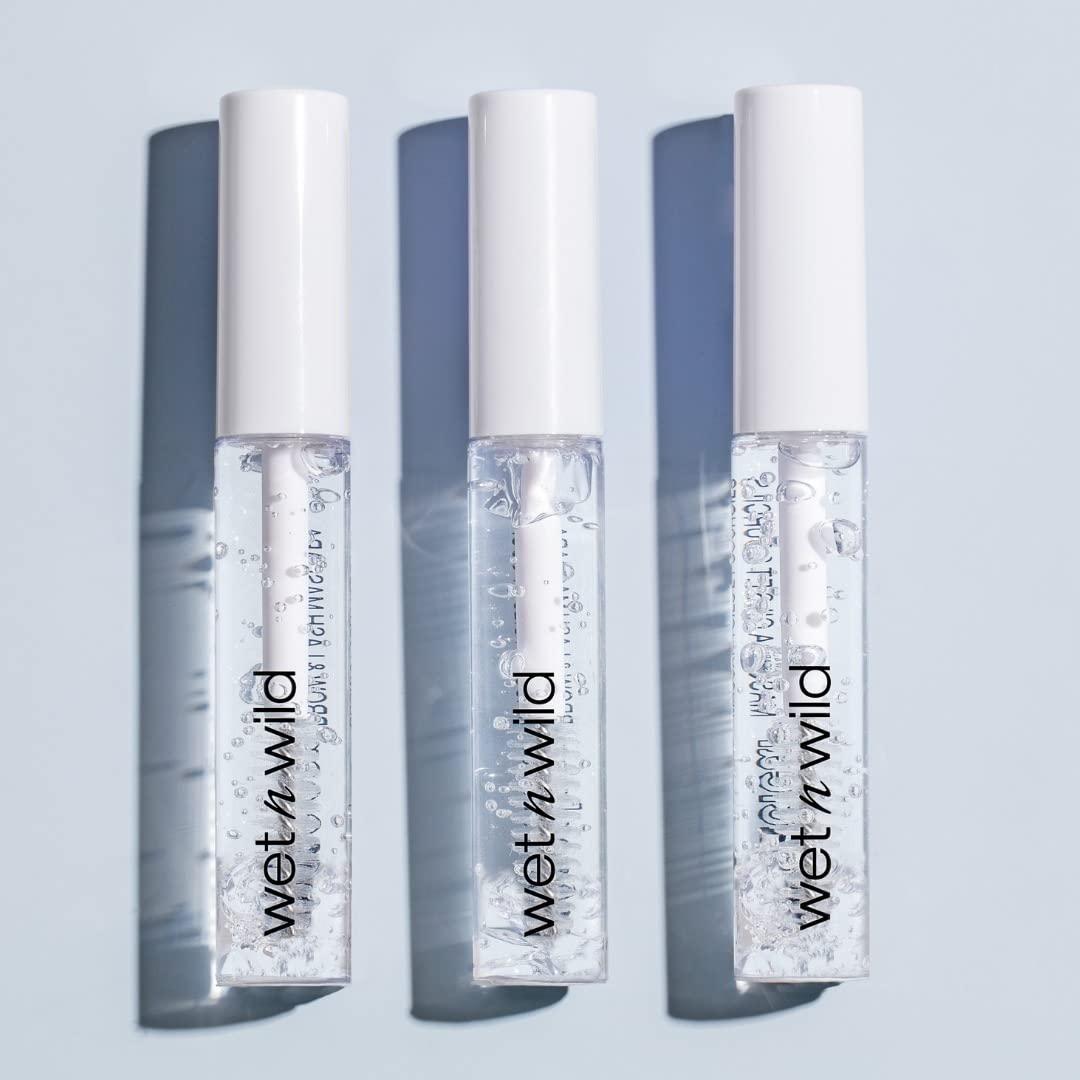 wet n wild Mega Clear Brow & Lash Mascara – Sculpts Brows, Defines Lashes, Conditioning with Soy Protein & ProVitamin B5, Primer & Top Coat, Cruelty-Free & Vegan – Clear(Clear)