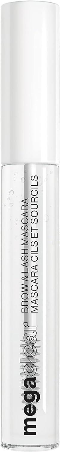 wet n wild Mega Clear Brow & Lash Mascara – Sculpts Brows, Defines Lashes, Conditioning with Soy Protein & ProVitamin B5, Primer & Top Coat, Cruelty-Free & Vegan – Clear(Clear)