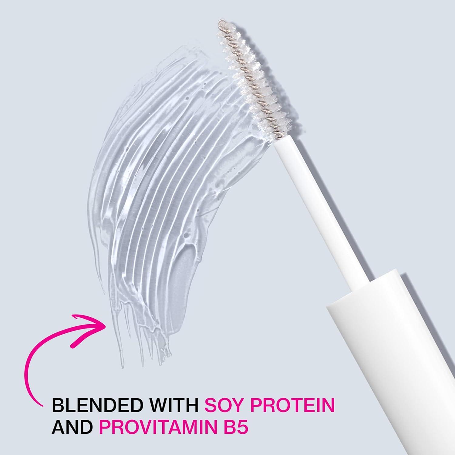 wet n wild Mega Clear Brow & Lash Mascara – Sculpts Brows, Defines Lashes, Conditioning with Soy Protein & ProVitamin B5, Primer & Top Coat, Cruelty-Free & Vegan – Clear(Clear)