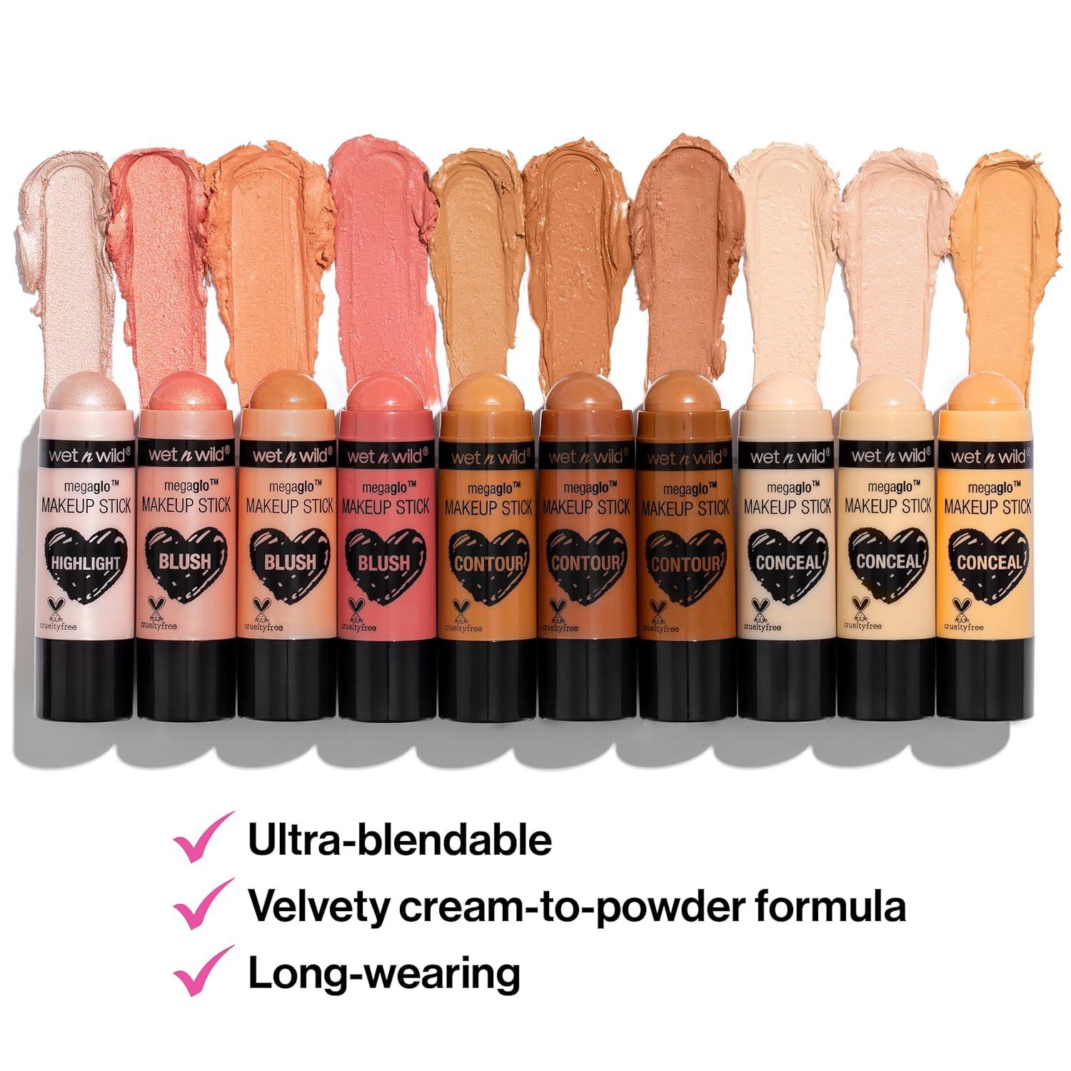 wet n wild MegaGlo Makeup Stick, Buildable Color, Versatile Use, Cruelty-Free & Vegan – Where’s Walnut(When the Nude Strikes)