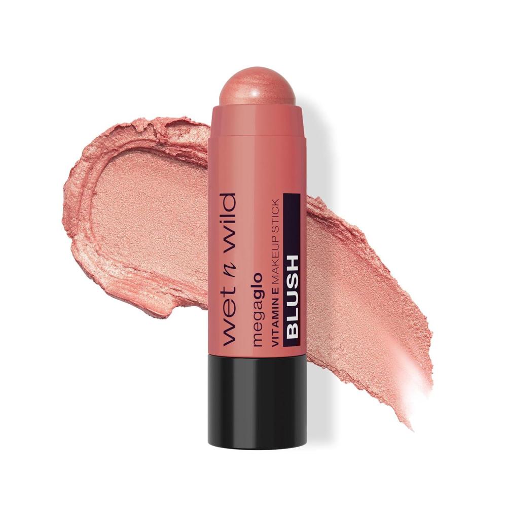 wet n wild MegaGlo Makeup Stick, Buildable Color, Versatile Use, Cruelty-Free & Vegan – Where’s Walnut(Peach Bums)
