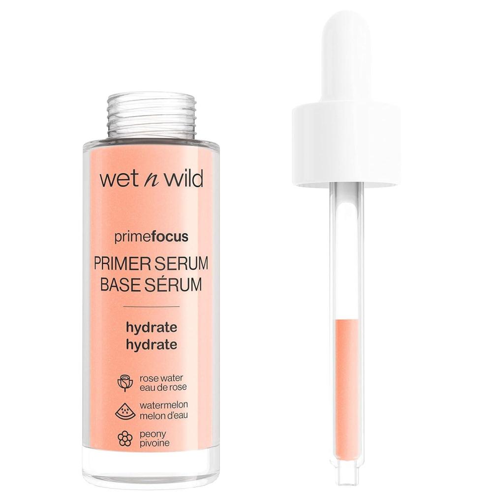 wet n wild Prime Focus Facial Serum Primer Makeup Extending, Hydrating Face Skin Care Product, Reduces Fine Lines And Wrinkles, For Repairing Dry Skin, Retinol Alternative(Orange)