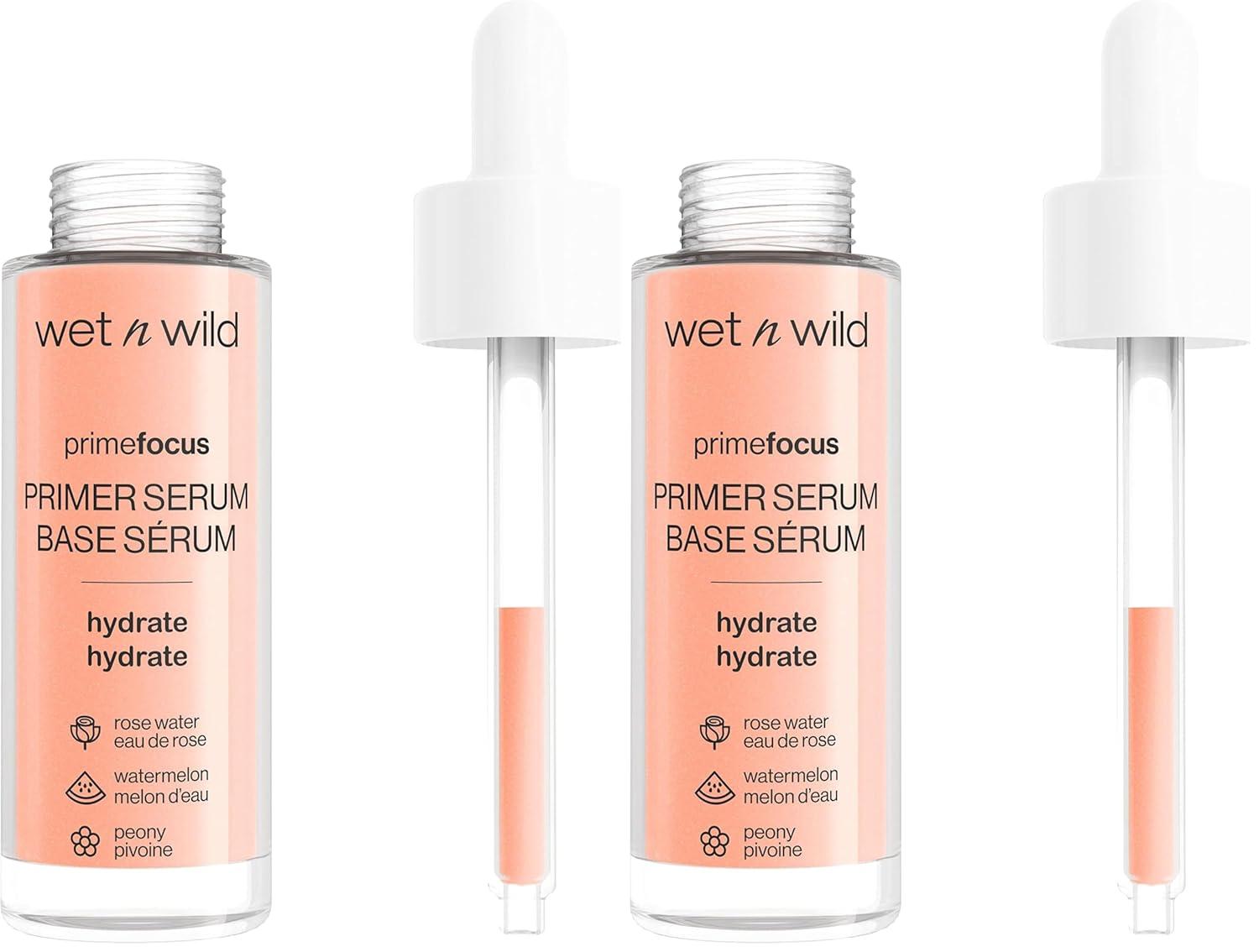 wet n wild Prime Focus Facial Serum Primer Makeup Extending, Hydrating Face Skin Care Product, Reduces Fine Lines And Wrinkles, For Repairing Dry Skin, Retinol Alternative(Orange)