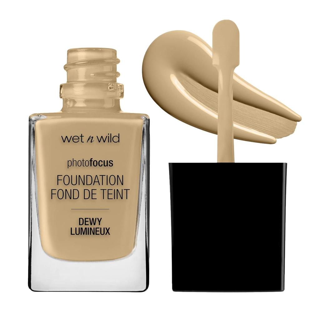 wet n wild Photo Focus Dewy Liquid Foundation Makeup, Soft Beige (Packaging May vary)(Cream Beige)