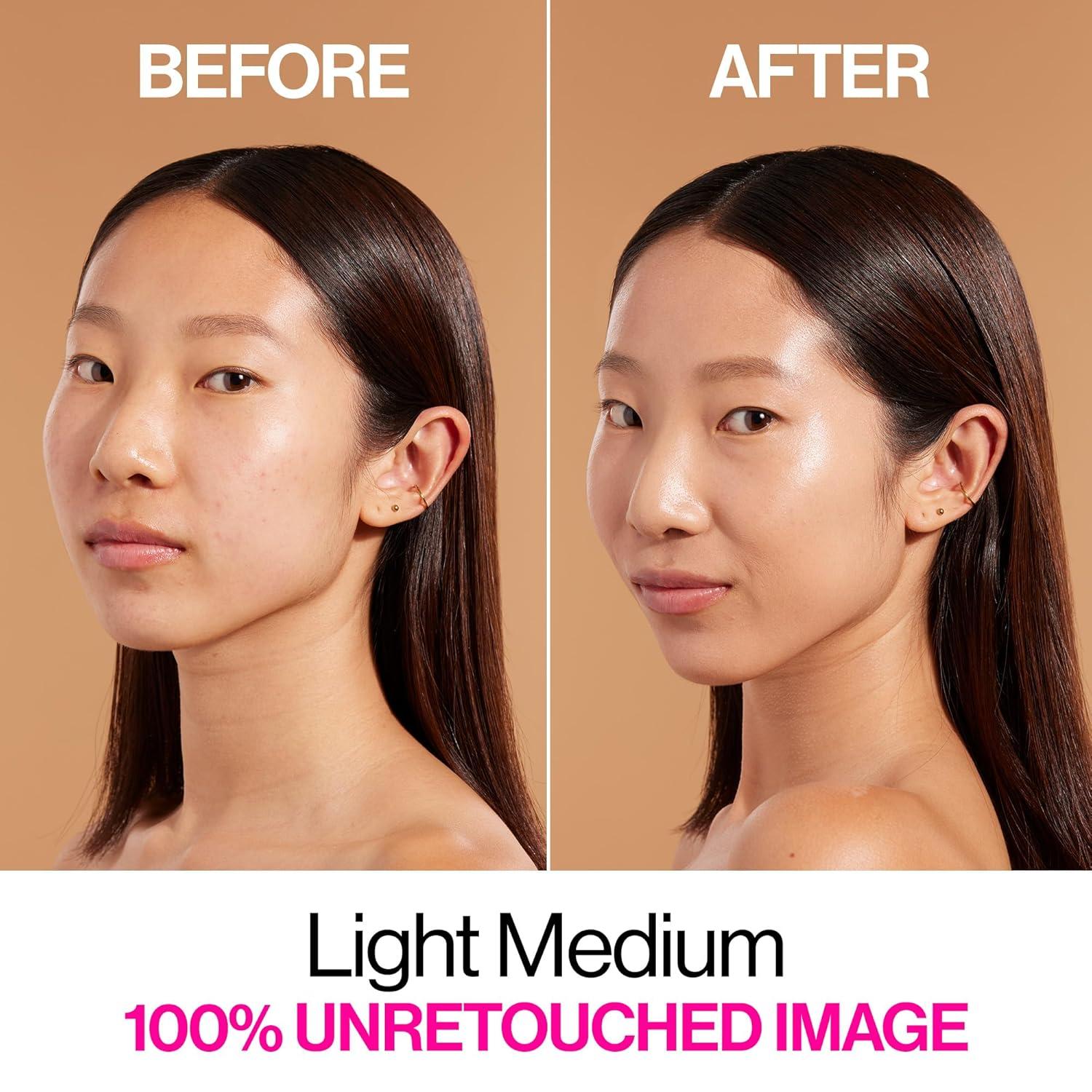 wet n wild Bare Focus Skin Tint, 5% Niacinamide Enriched, Buildable Sheer Lightweight Coverage, Natural Radiant Finish, Hyaluronic & Vitamin Hydration Boost, Cruelty-Free & Vegan – Fair Beige(Light Medium)