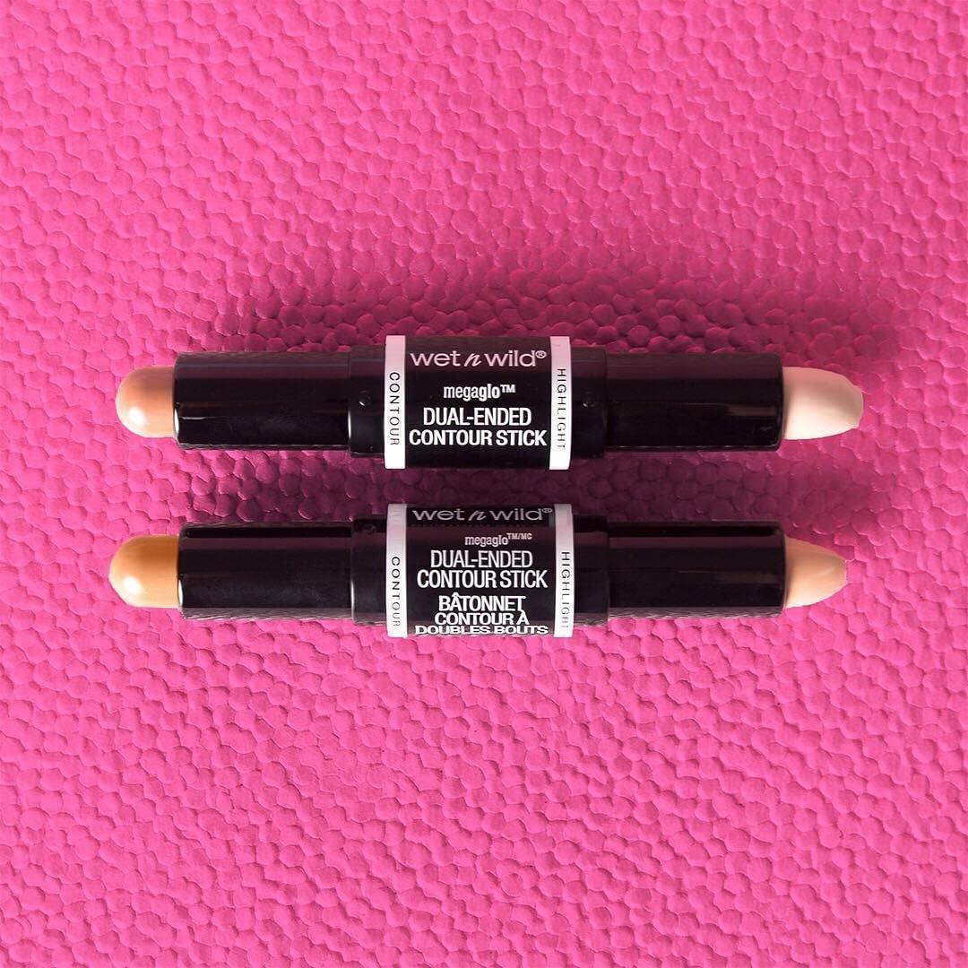 wet n wild MegaGlo Dual-Ended Contour Stick, Light Medium, Cruelty-Free(Light/Medium)