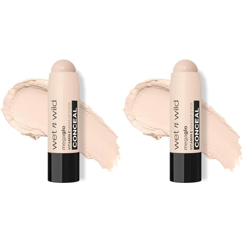 wet n wild MegaGlo Makeup Stick, Buildable Color, Versatile Use, Cruelty-Free & Vegan – Where’s Walnut(Bisque)
