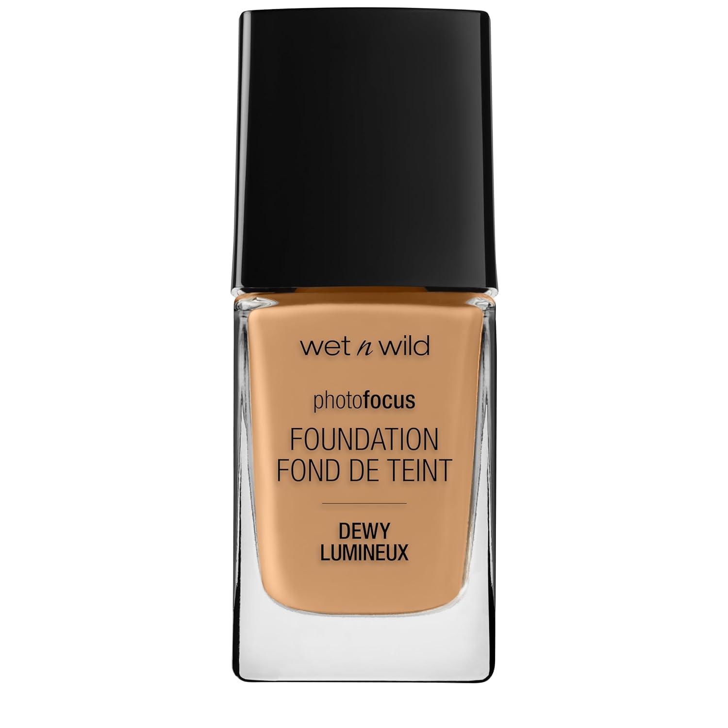wet n wild Photo Focus Dewy Liquid Foundation Makeup, Soft Beige (Packaging May vary)(Amber Beige)