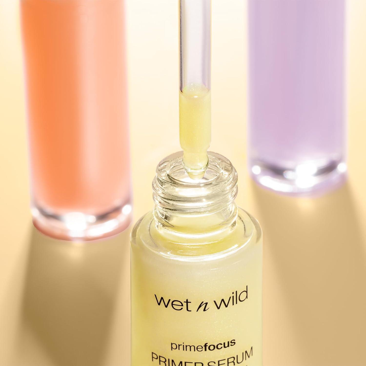 wet n wild Prime Focus Facial Serum Primer Makeup Extending, Hydrating Face Skin Care Product, Reduces Fine Lines And Wrinkles, For Repairing Dry Skin, Retinol Alternative(Brighten)