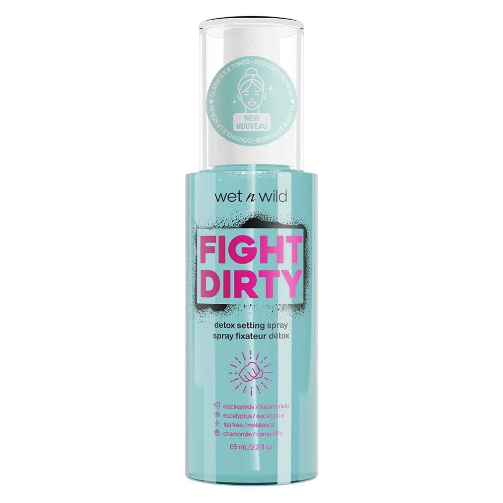 wet n wild Fight Dirty Detox Setting Spray Tea Tree Extract, Chamomile, Collagen, Combats Acne, Blemishes, Antioxidants(Detox)