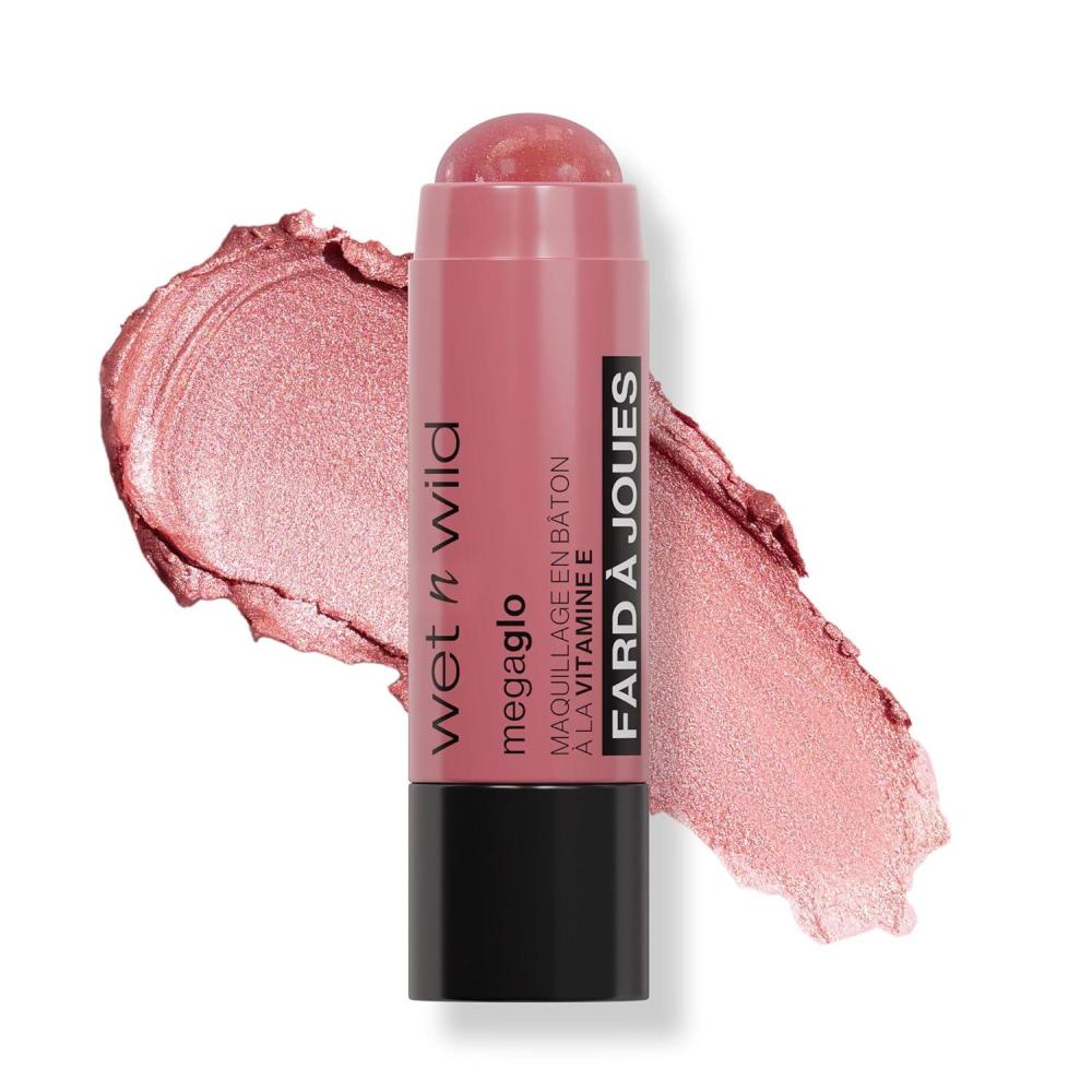 wet n wild MegaGlo Makeup Stick, Buildable Color, Versatile Use, Cruelty-Free & Vegan – Where’s Walnut(Dusty Pink)