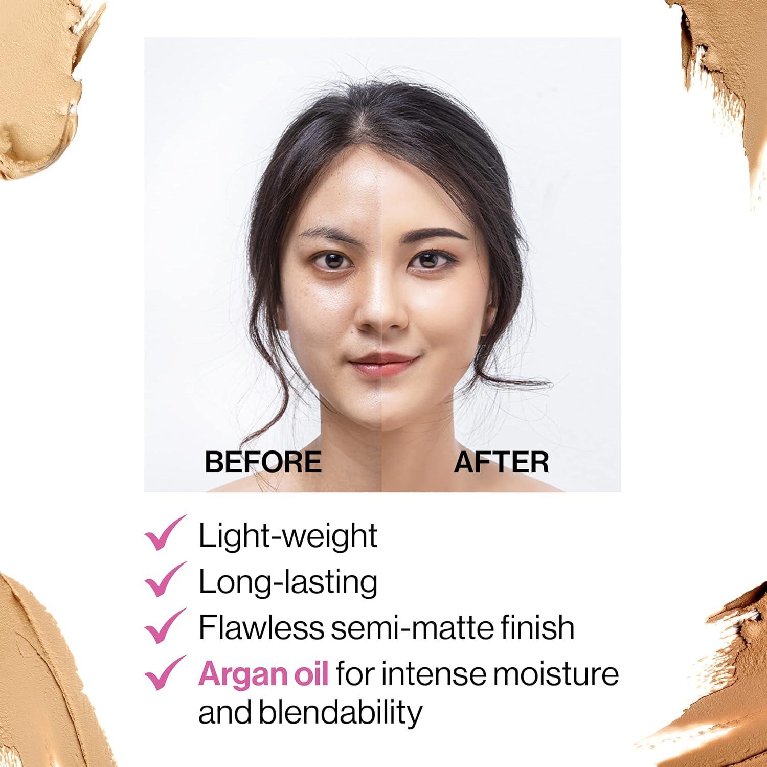 wet n wild Photo Focus Matte Foundation Stick Makeup, Shell Ivory | Vegan & Cruelty-Free(Golden Honey)