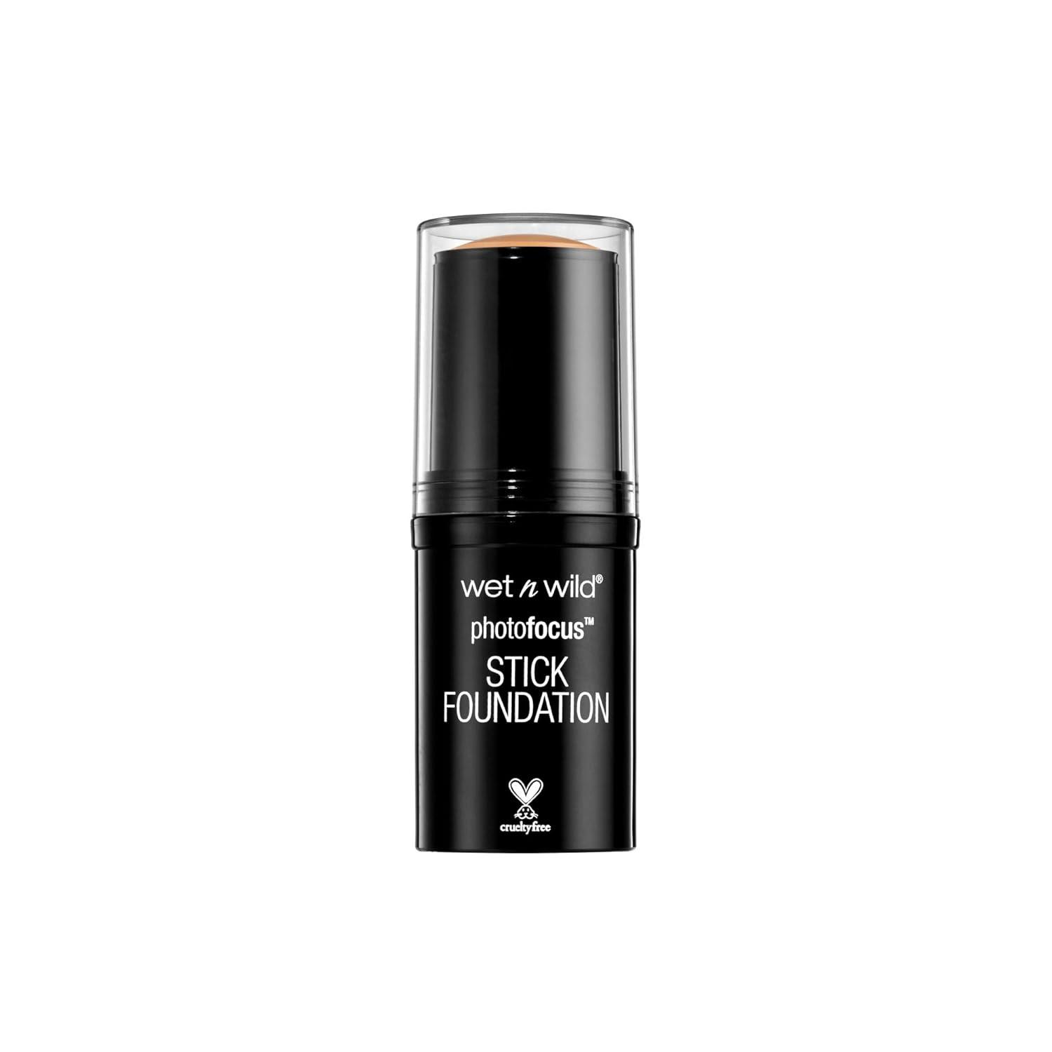 wet n wild Photo Focus Matte Foundation Stick Makeup, Shell Ivory | Vegan & Cruelty-Free(Golden Honey)