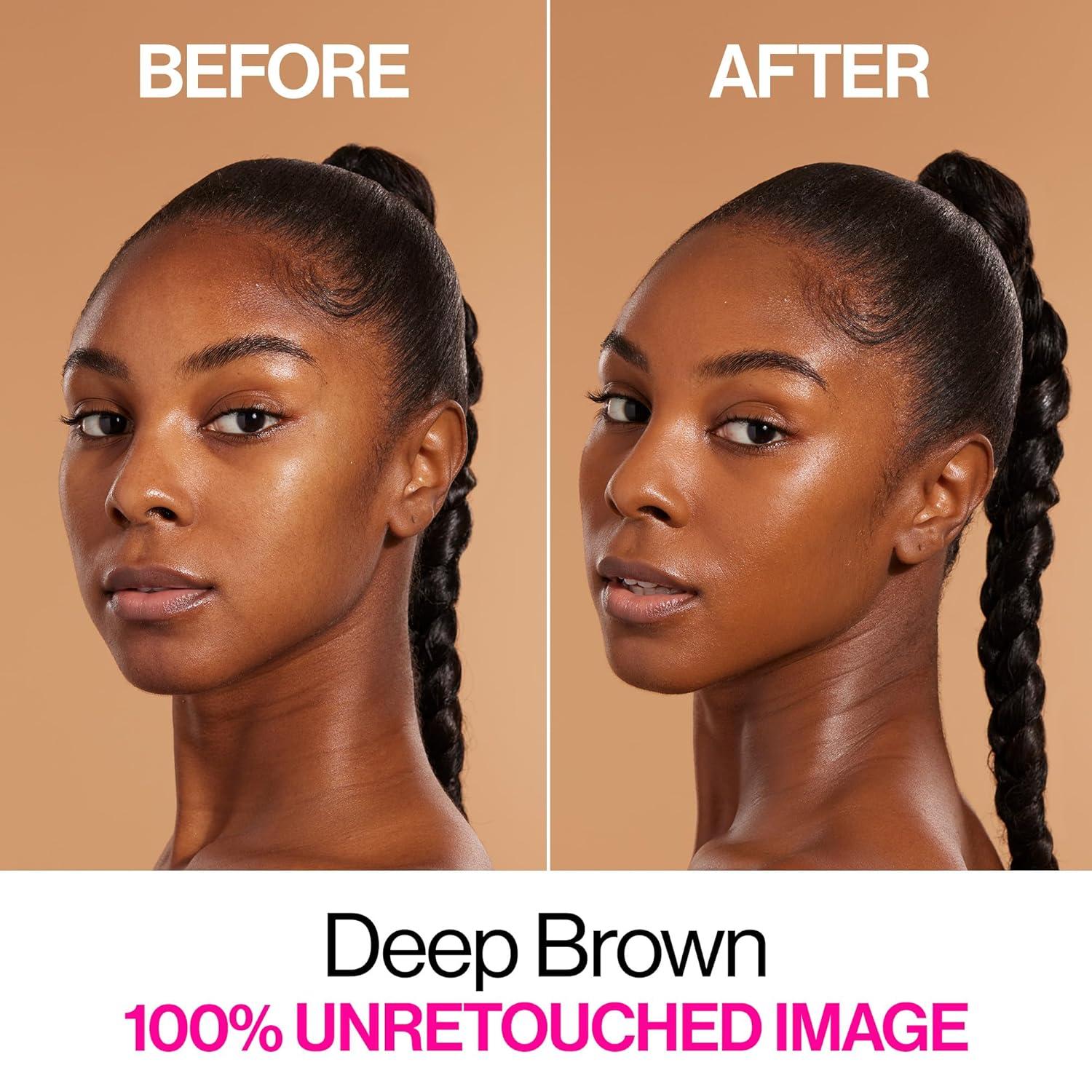 wet n wild Bare Focus Skin Tint, 5% Niacinamide Enriched, Buildable Sheer Lightweight Coverage, Natural Radiant Finish, Hyaluronic & Vitamin Hydration Boost, Cruelty-Free & Vegan – Fair Beige(Deep Brown)