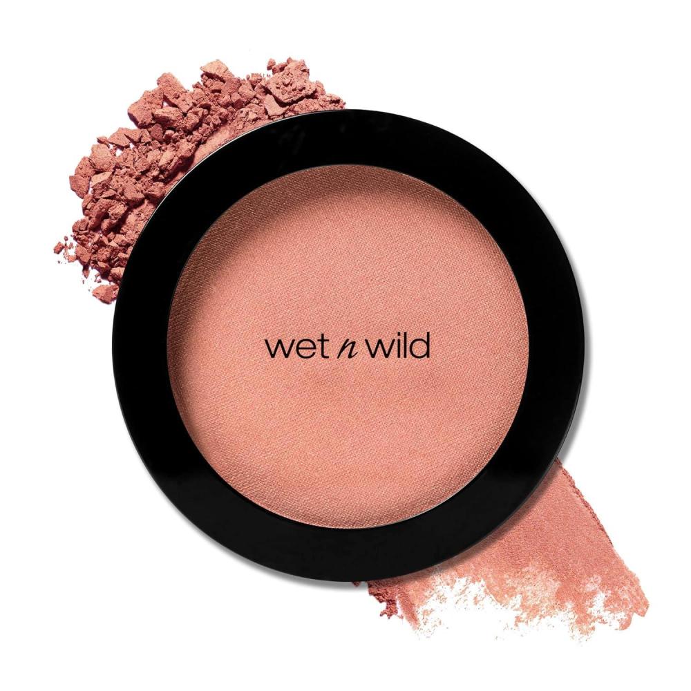 wet n wild Color Icon Blush, Effortless Matte Natural Sheer Glow & Seamless Blend, Luxuriously Infused Smooth Jojoba Oil, Cruelty-Free & Vegan – Pinch Me Pink(Pearlescent Pink)