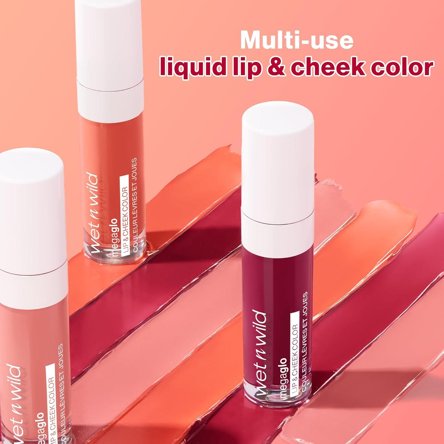 wet n wild Mega Glo Lip & Cheek Color, Creamy Coral Stain, Buildable Multi-Use Soft Matte Finish, Vegan & Cruelty-Free – Coral Dream(Berry True)