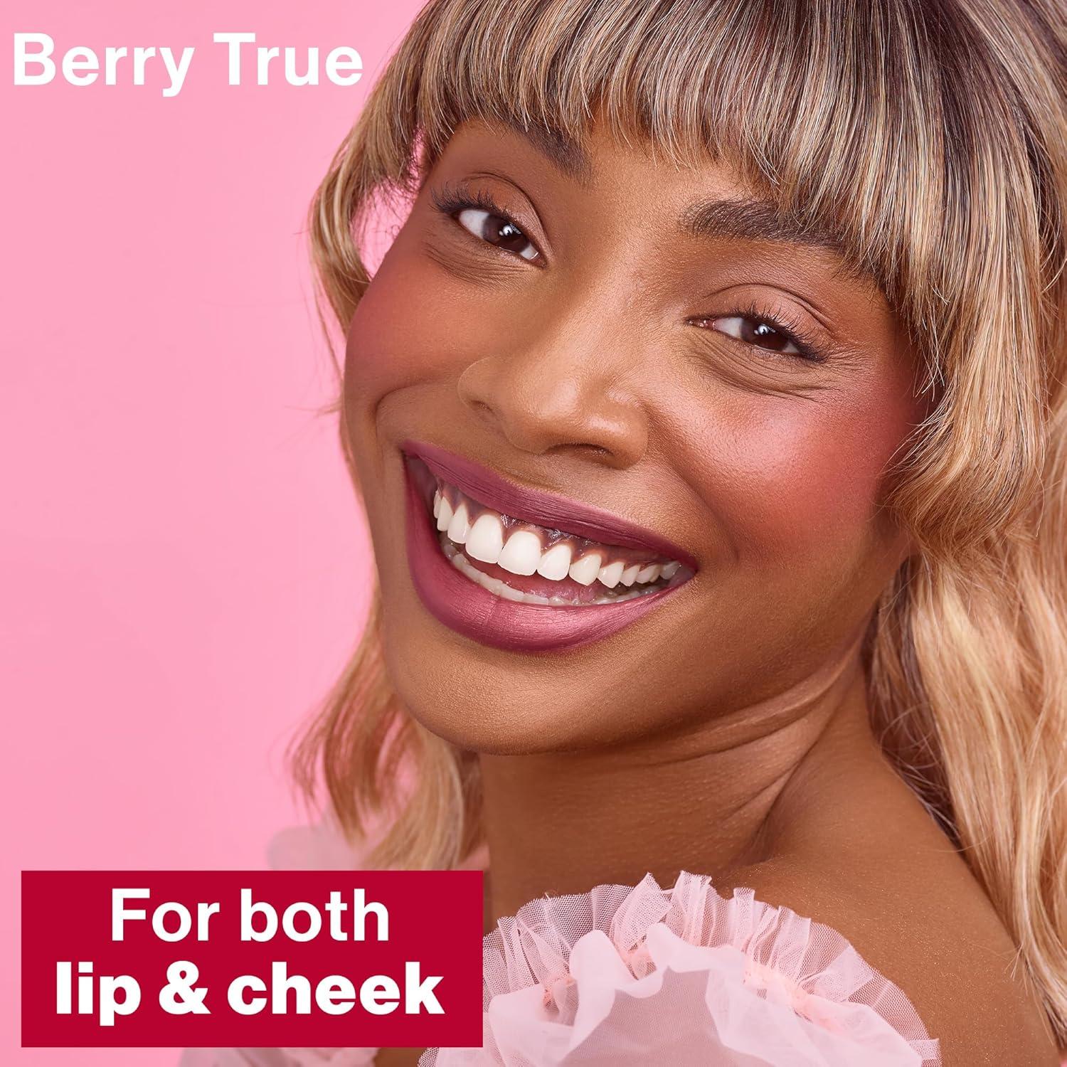 wet n wild Mega Glo Lip & Cheek Color, Creamy Coral Stain, Buildable Multi-Use Soft Matte Finish, Vegan & Cruelty-Free – Coral Dream(Berry True)