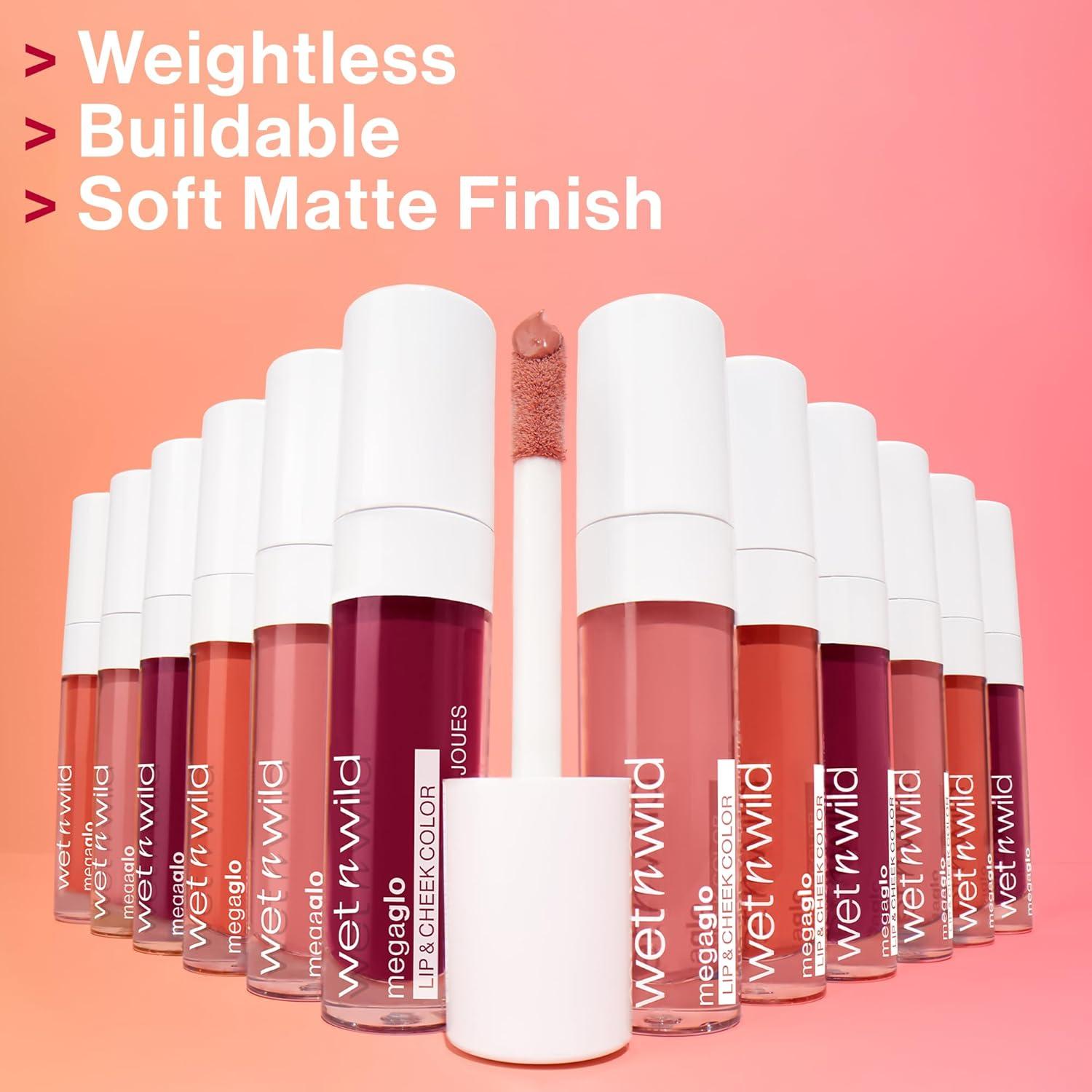 wet n wild Mega Glo Lip & Cheek Color, Creamy Coral Stain, Buildable Multi-Use Soft Matte Finish, Vegan & Cruelty-Free – Coral Dream(Berry True)