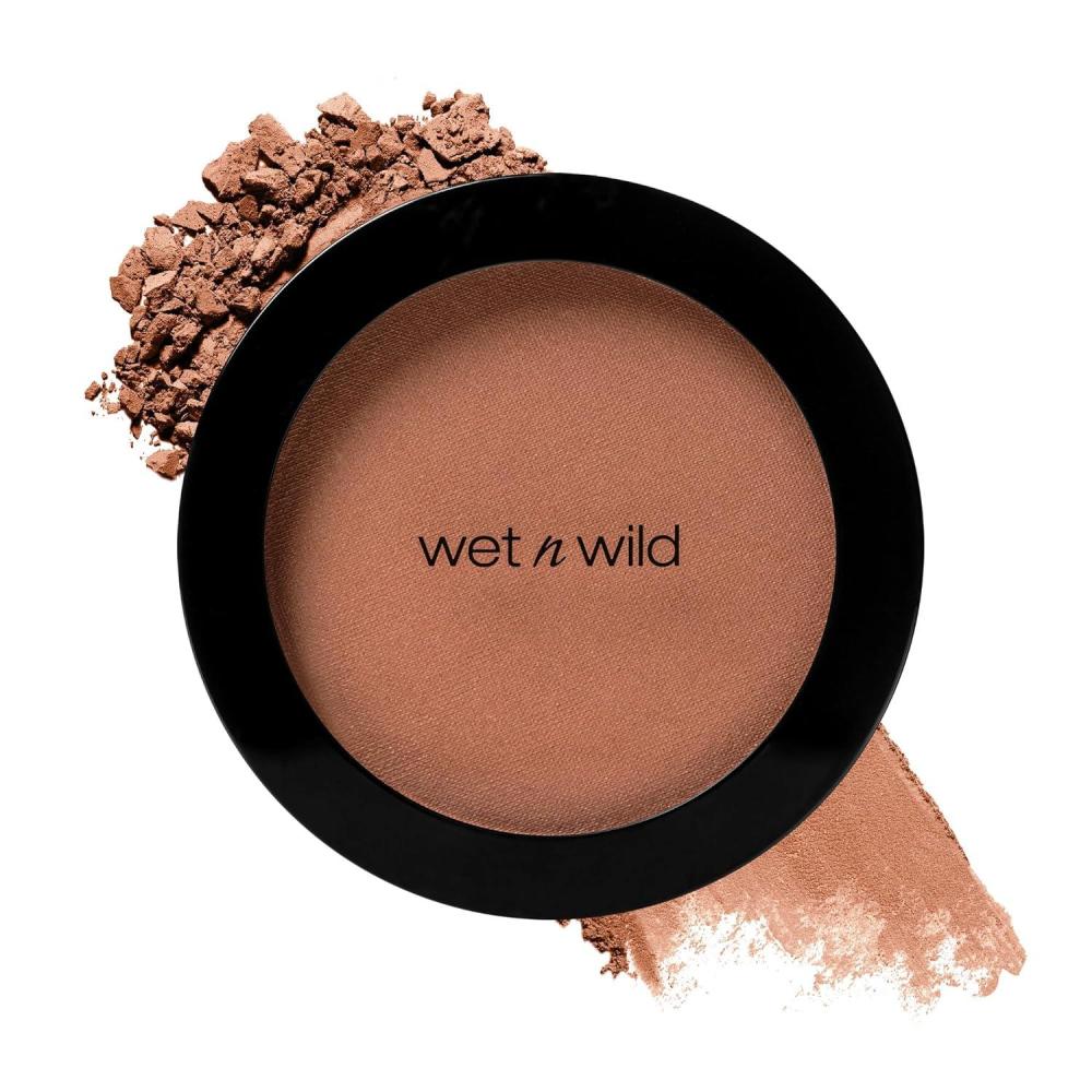 wet n wild Color Icon Blush, Effortless Matte Natural Sheer Glow & Seamless Blend, Luxuriously Infused Smooth Jojoba Oil, Cruelty-Free & Vegan – Pinch Me Pink(Blushnaked Brown)