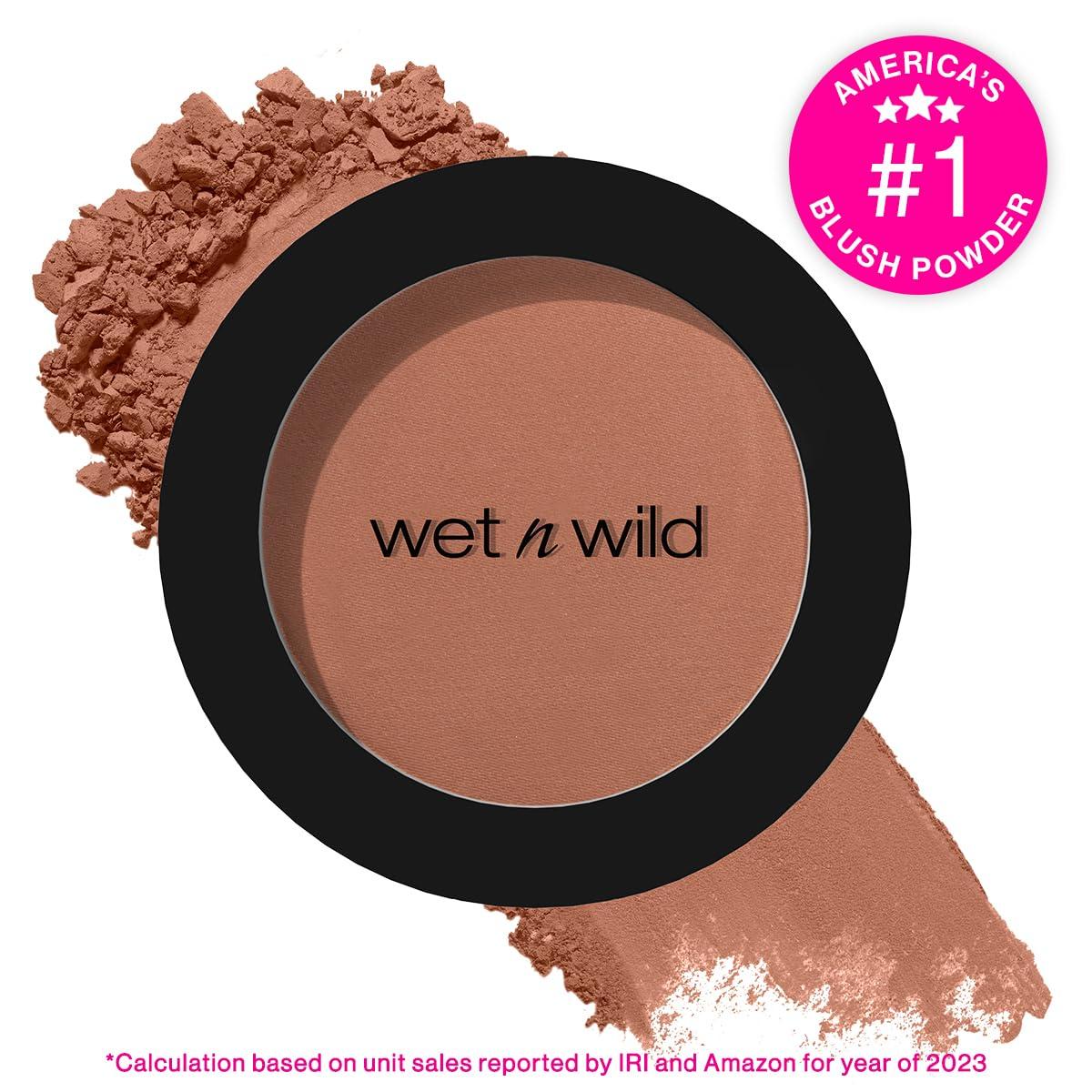 wet n wild Color Icon Blush, Effortless Matte Natural Sheer Glow & Seamless Blend, Luxuriously Infused Smooth Jojoba Oil, Cruelty-Free & Vegan – Pinch Me Pink(Blushnaked Brown)
