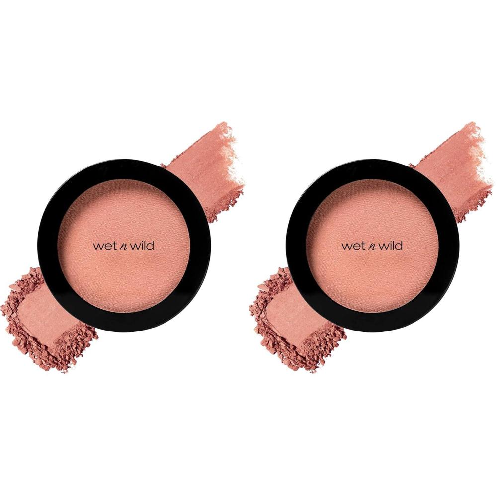 wet n wild Color Icon Blush, Effortless Matte Natural Sheer Glow & Seamless Blend, Luxuriously Infused Smooth Jojoba Oil, Cruelty-Free & Vegan – Pinch Me Pink(Pearlescent Pink(Packaged))