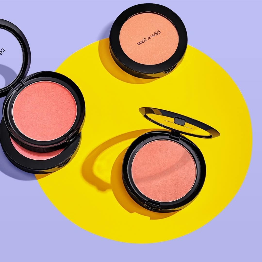 wet n wild Color Icon Blush, Effortless Matte Natural Sheer Glow & Seamless Blend, Luxuriously Infused Smooth Jojoba Oil, Cruelty-Free & Vegan – Pinch Me Pink(Pearlescent Pink(Packaged))