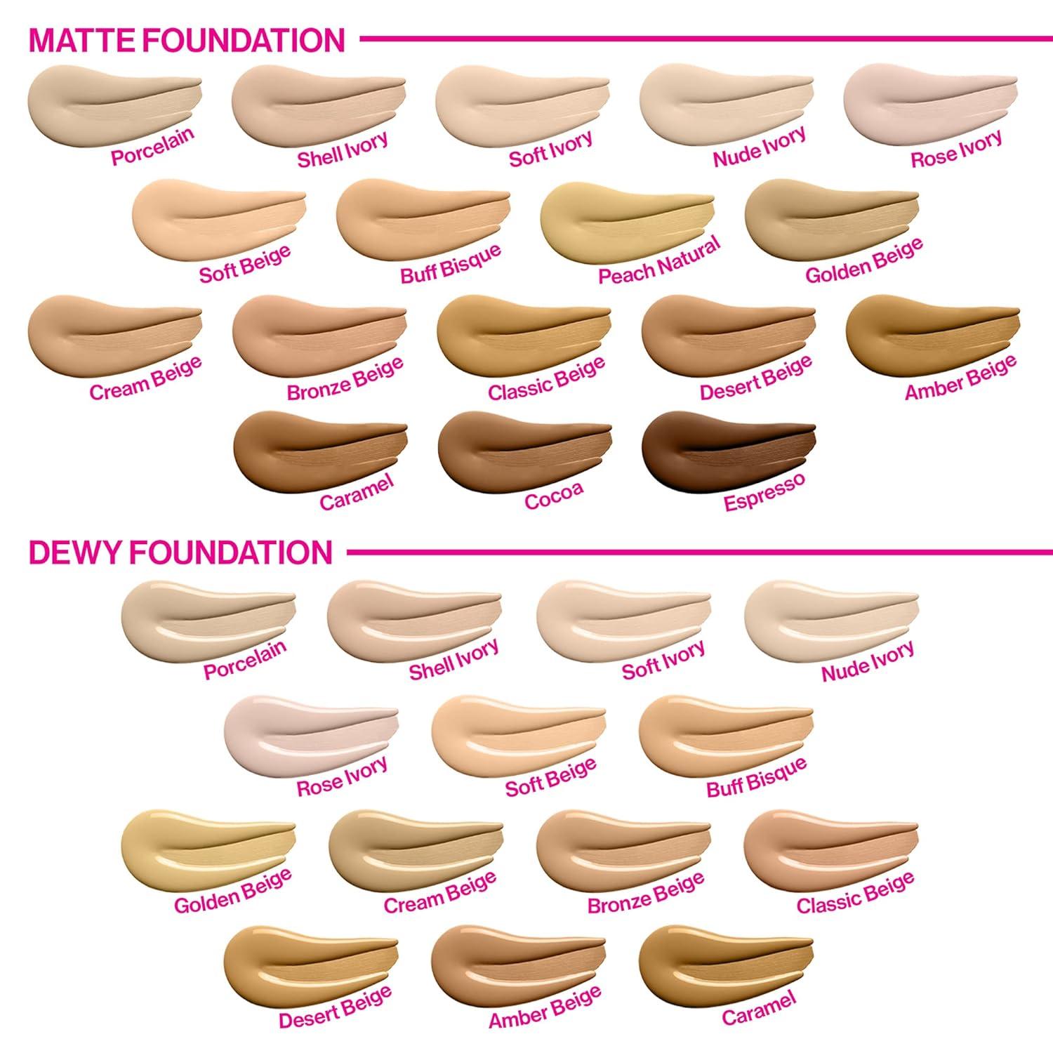 wet n wild Photo Focus Matte Liquid Foundation Golden Beige, Vegan & Cruelty-Free(Caramel)