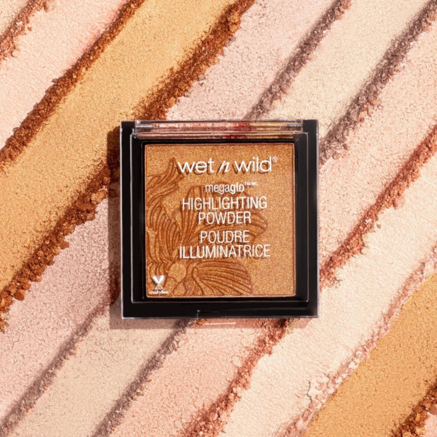 wet n wild MegaGlo Highlighting Powder Warm Gold Golden Flower Crown(Bloom Time)