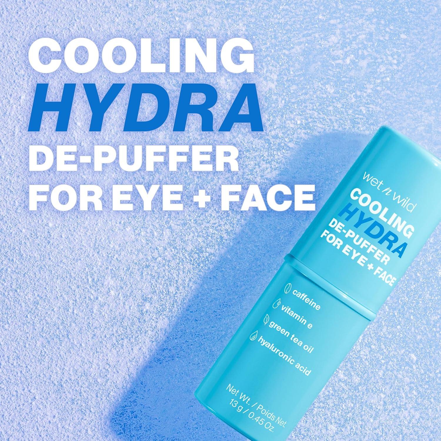 wet n wild Cooling Hydra De-Puffer, Soothing Face Makeup Primer Stick with Vitamin E & Caffeine, Instant Skin Refreshments for All Skin Types and Complexions, Vegan & Cruelty-Free(Cooling Hydra)
