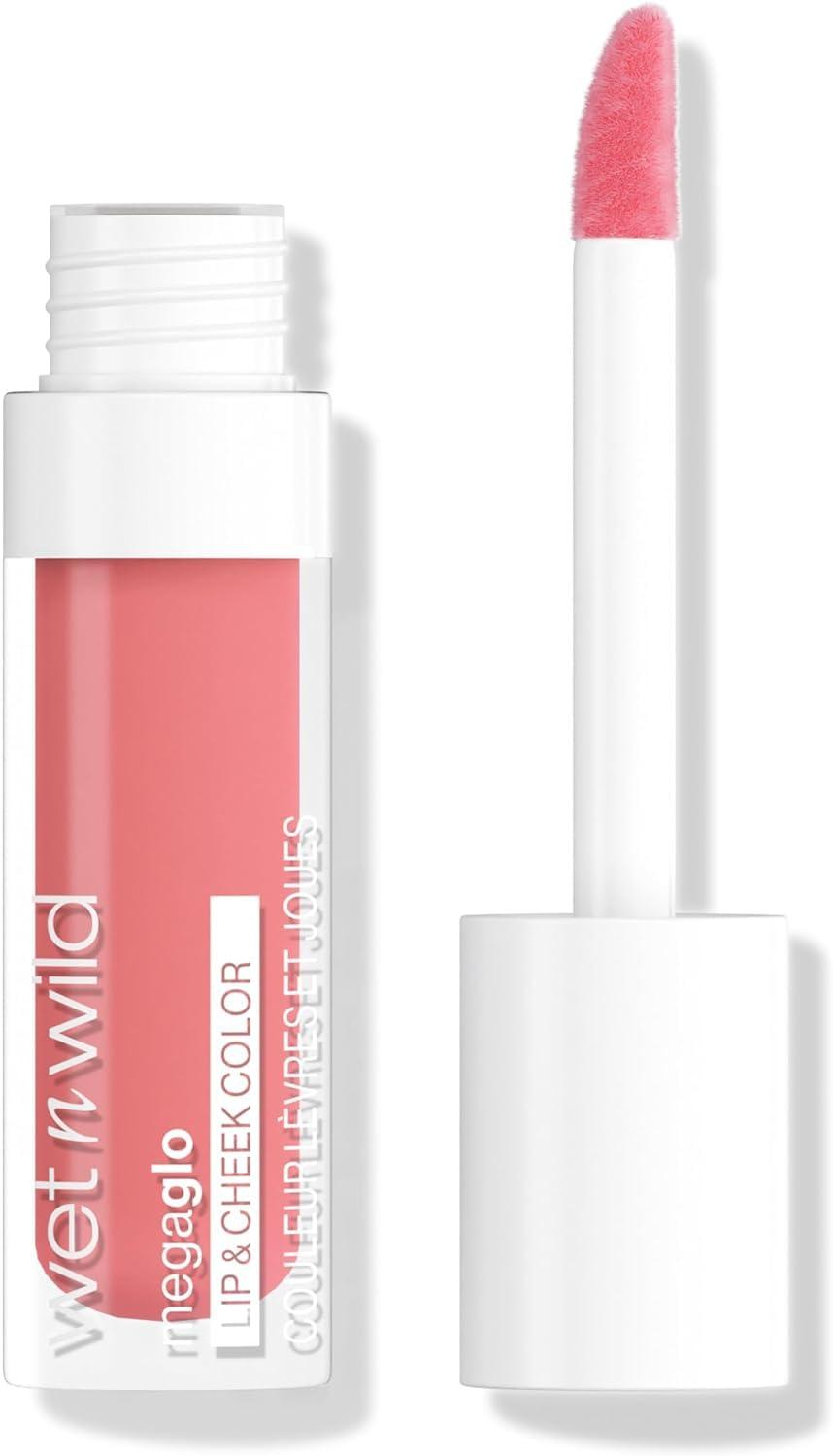 wet n wild Mega Glo Lip & Cheek Color, Creamy Coral Stain, Buildable Multi-Use Soft Matte Finish, Vegan & Cruelty-Free – Coral Dream(Rosy Romance)