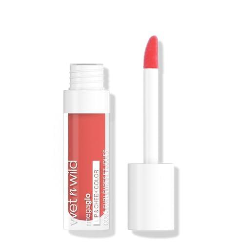 wet n wild Mega Glo Lip & Cheek Color, Creamy Coral Stain, Buildable Multi-Use Soft Matte Finish, Vegan & Cruelty-Free – Coral Dream(Coral Dream)