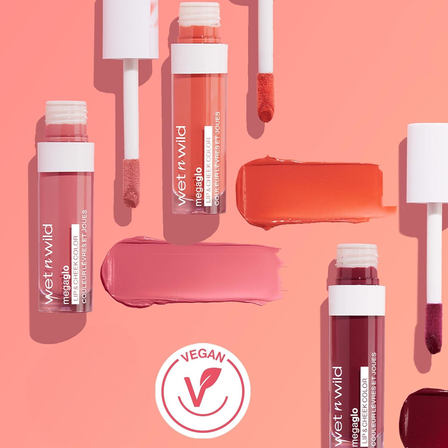 wet n wild Mega Glo Lip & Cheek Color, Creamy Coral Stain, Buildable Multi-Use Soft Matte Finish, Vegan & Cruelty-Free – Coral Dream(Coral Dream)