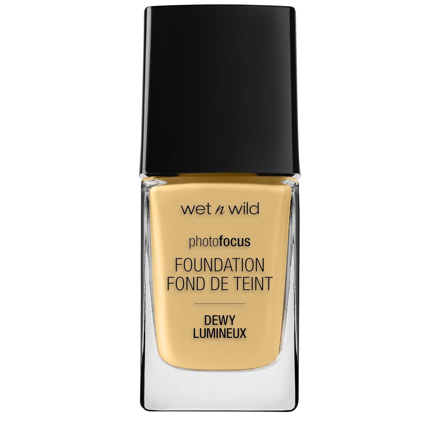 wet n wild Photo Focus Dewy Liquid Foundation Makeup, Soft Beige (Packaging May vary)(Golden Beige)