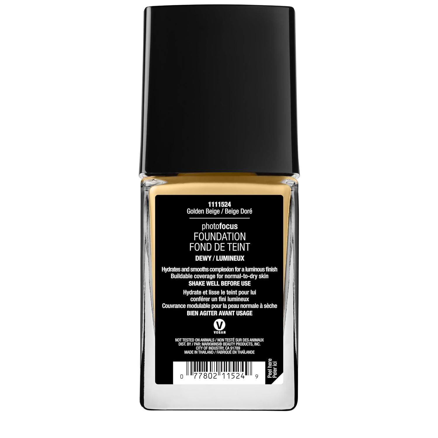 wet n wild Photo Focus Dewy Liquid Foundation Makeup, Soft Beige (Packaging May vary)(Golden Beige)