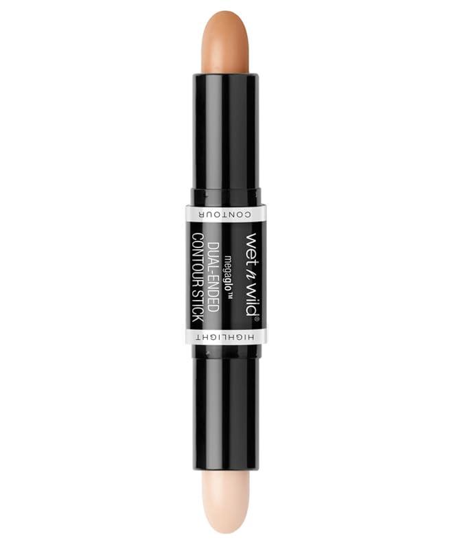 wet n wild MegaGlo Dual-Ended Contour Stick, Light Medium, Cruelty-Free(Medium/Tan)