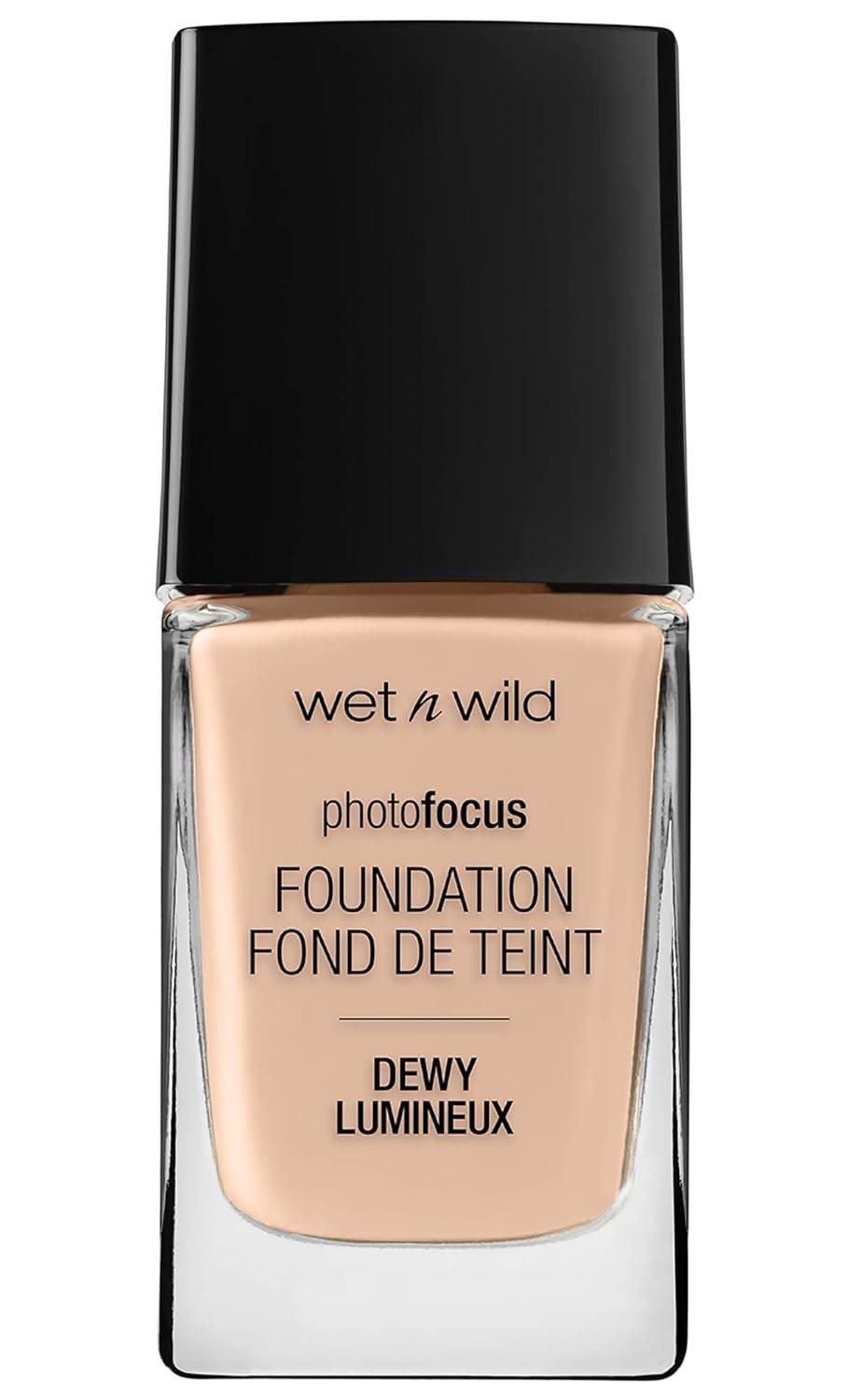 wet n wild Photo Focus Dewy Liquid Foundation Makeup, Soft Beige (Packaging May vary)(Shell Ivory)