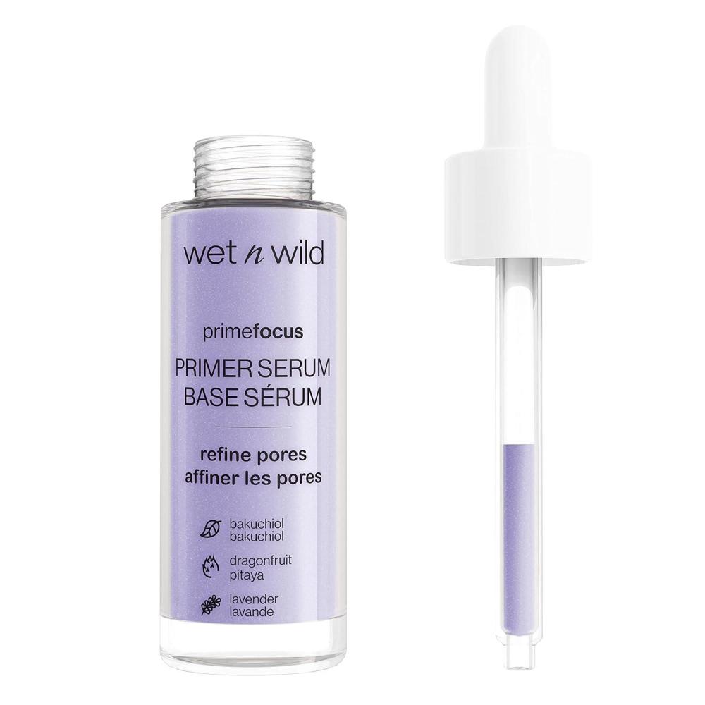 wet n wild Prime Focus Facial Serum Primer Makeup Extending, Hydrating Face Skin Care Product, Reduces Fine Lines And Wrinkles, For Repairing Dry Skin, Retinol Alternative(Purple)