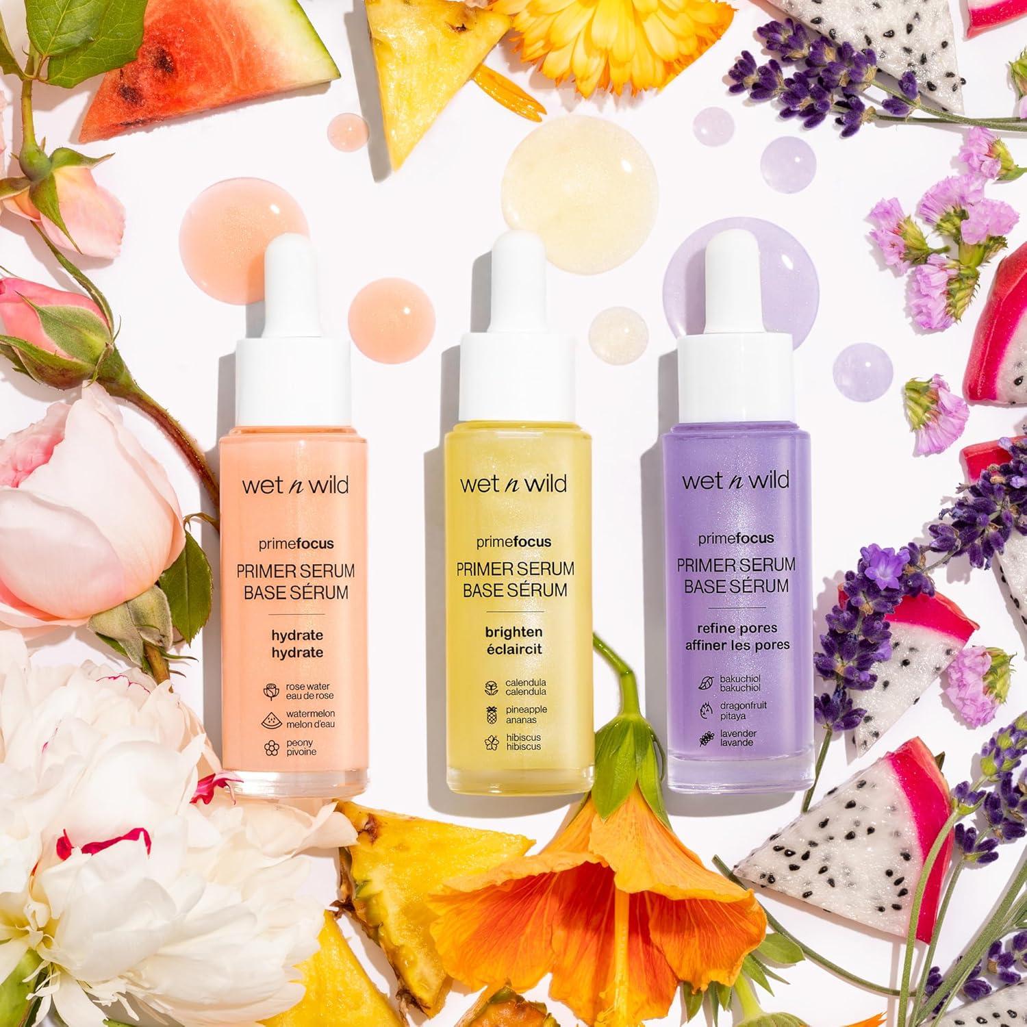 wet n wild Prime Focus Facial Serum Primer Makeup Extending, Hydrating Face Skin Care Product, Reduces Fine Lines And Wrinkles, For Repairing Dry Skin, Retinol Alternative(Purple)